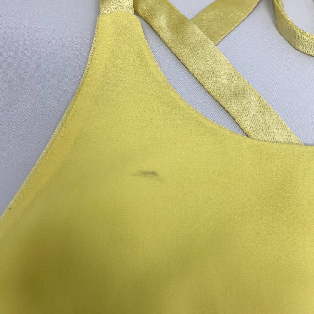 Alexis Yellow Pleated Maxi Halter Dress - Picture 14 of 16